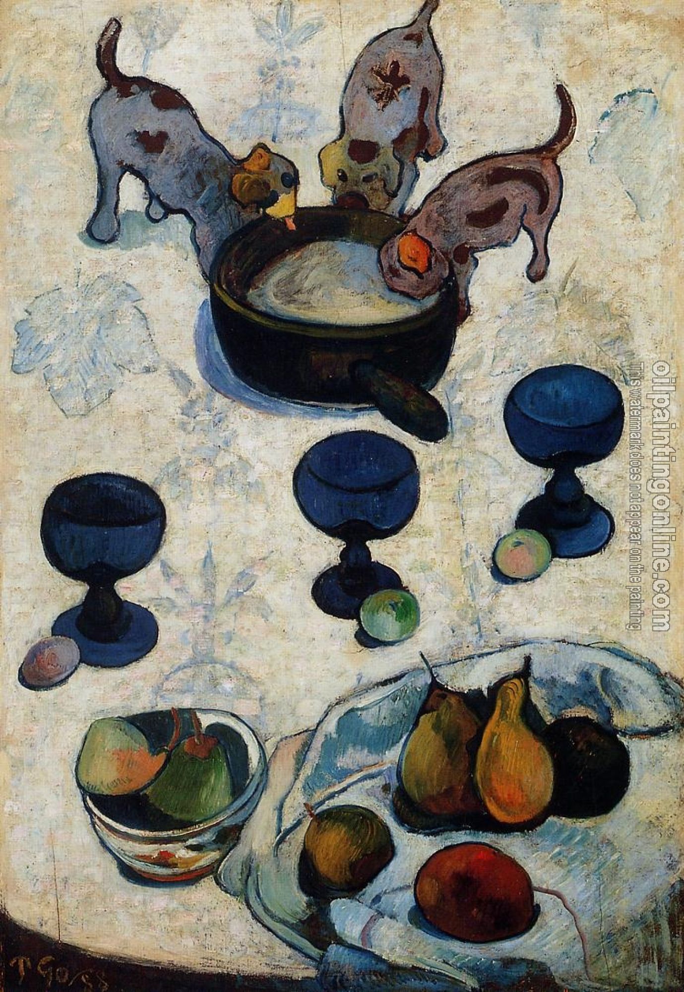 Gauguin, Paul - Still Life with Three Puppies